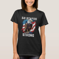 50 States Strong American Bald Eagle America 4th O