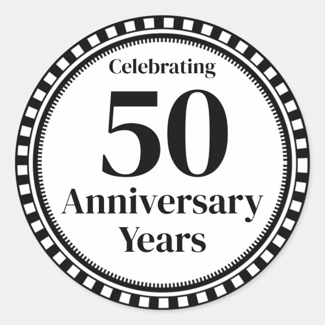 50 Year Anniversary Envelope Seal (Front)