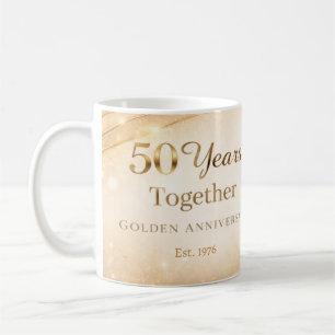 50 Year Anniversary Mug Golden Wedding Anniversary