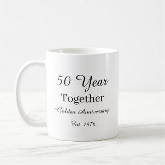 50 Year Anniversary Mug Golden Wedding Anniversary