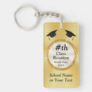 50 Year Class Reunion Souvenirs, Customizable Keychain