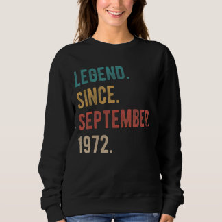 50 Year Old 50th Birthday Legend Since September Sweatshirt