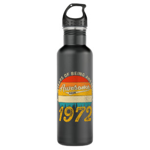 50 Year Old Bday 1972 Awesome Since 50th Birthday  710 Ml Water Bottle