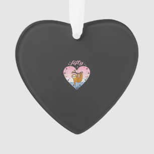 50 Year Old Cute Sloth Birthday Girl 50th B-day T- Ornament