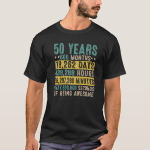 50 Year Old Gifts Vintage Awesome 50th Birthday Co T-Shirt