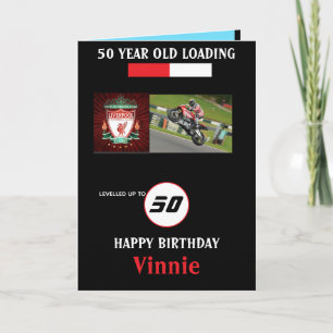 50 YEAR OLD Leveled Up  Card