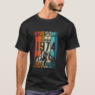 50 Year Old Retro Vintage 1974 Limited Edition 50t T-Shirt