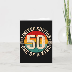 50 year old vintage 1976 limited edition 50th card
