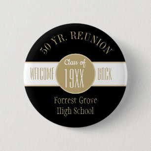 50 Year Reunion Welcome Back   2 Inch Round Button