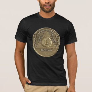 50 Year Sober Recovery Anniversary Coin T-Shirt
