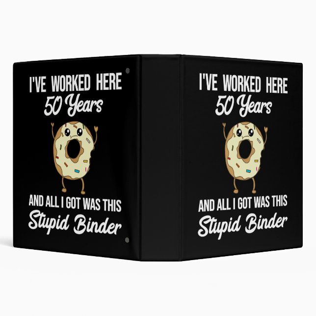 50 Year Work Anniversary Appreciation Gift Binder (Background)