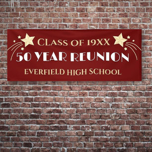 50 Years! 10 Ft Big Class Reunion banner