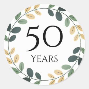 50 years anniversary stickers