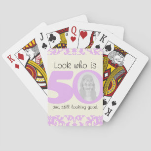 50 years birthday playing card set