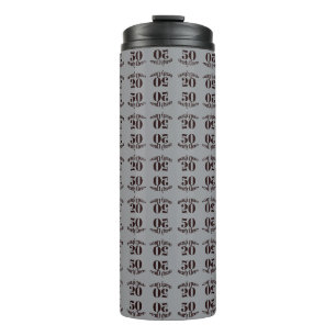 50 Years & Cheers Elegant on Thermal Tumbler 