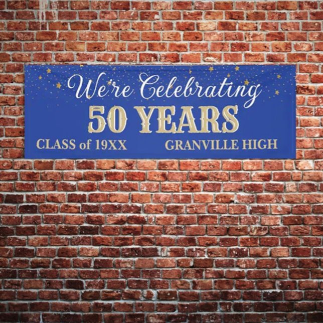50 Years! CUSTOM 8 FT Class Reunion banner (Creator Uploaded)