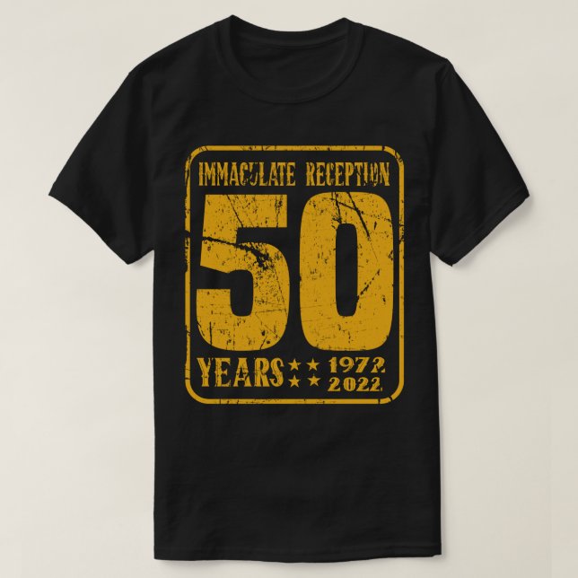 50 Years Immaculate Reception T-Shirt (Design Front)