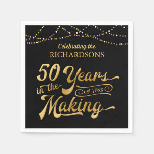 50 YEARS IN THE MAKING 50th Anniversary Napkin