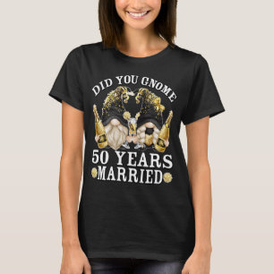 50 Years Married With Funny Golden Wedding Champag T-Shirt