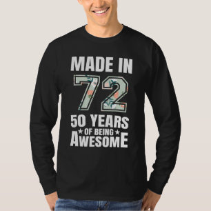 50 Years Of Being Awesome 50th Birthday Men Women T-Shirt