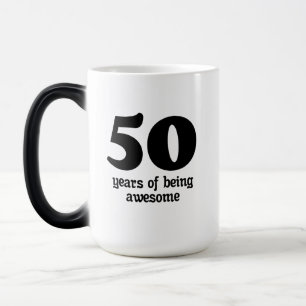 50 years of being awesome magic mug