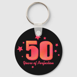 50 Years of Perfection Keychain