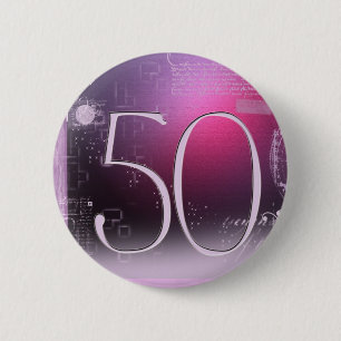 50 years old! 2 inch round button