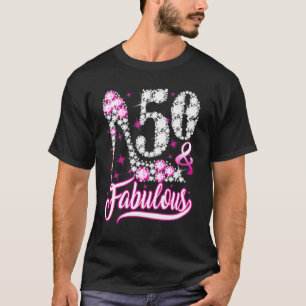 50 Years Old 50 & Fabulous 50th Birthday Pink Dia T-Shirt