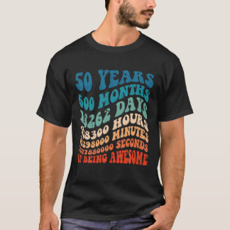 50 Years Old 50th Birthday Cool Vintage Retro 600  T-Shirt