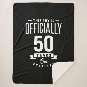 50 Years Old - 50th Birthday Funny Gift Sherpa Blanket