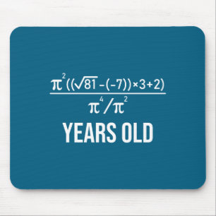 50 Years Old Equation Funny 50th Birthday Math  Mouse Pad
