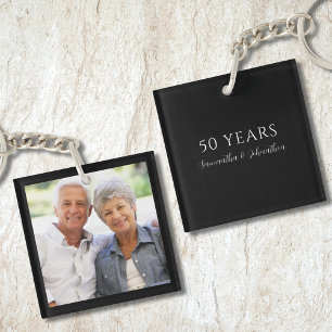 50 Years Photo Wedding Anniversary  Keychain