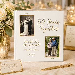 50 Years Together Anniversary Guest Book