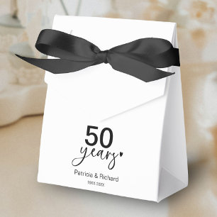 50 Years Wedding Anniversary Favor Box