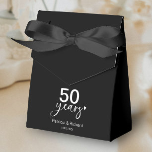 50 Years Wedding Anniversary Favor Box