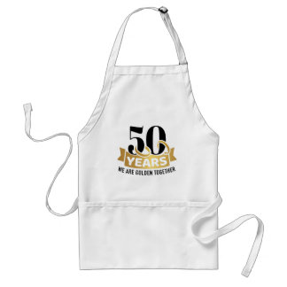 50 Years wedding anniversary we golden together Standard Apron