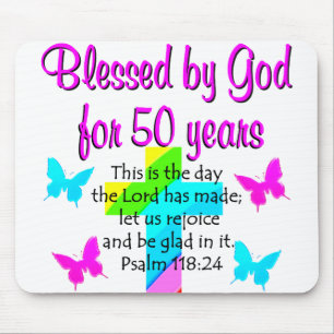 50 YR OLD PRAYER MOUSE PAD