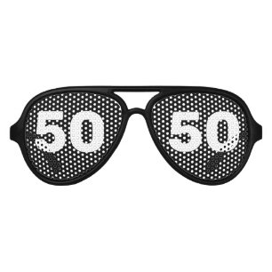 50E ANNIVERSAIRE 50 Fêtes LUNETTES DE SOLEIL OMBRE