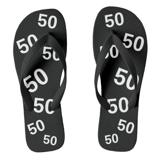 50e anniversaire 50 tongs Motifs (Semelle)