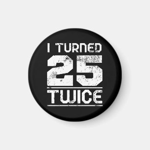 50e anniversaire amusant aimant