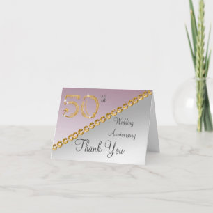 50e anniversaire Argent & Or, Merci rose