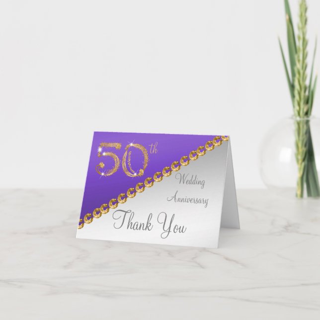 50e anniversaire Argent & Or, Merci violet (Devant)