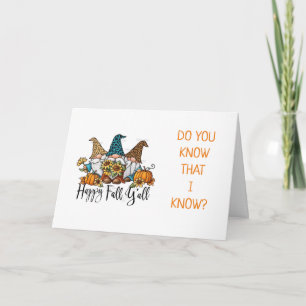 ***50e ANNIVERSAIRE*** Carte GNOME COMIQUE