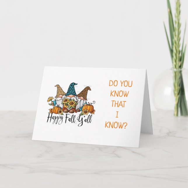***50e ANNIVERSAIRE*** Carte GNOME COMIQUE (Devant)