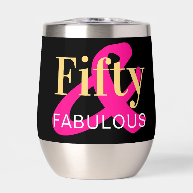 50e anniversaire Cinquante fabuleux Hot Pink Party (Avant)