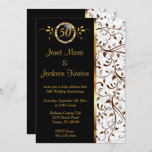 50e anniversaire de Black & Gold - Invitation