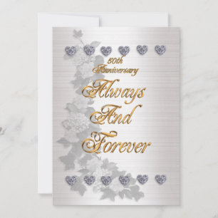 50e anniversaire de fête invitation Anges victorie