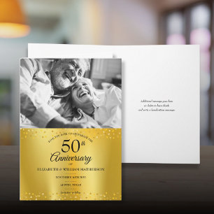 50e Anniversaire de Mariage Carte de Pré-Sauvegard