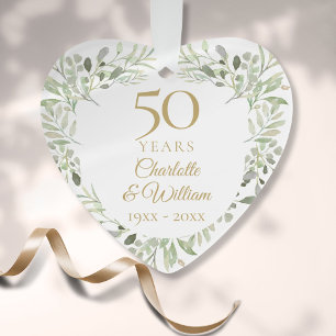 50e anniversaire de mariage de verdure 