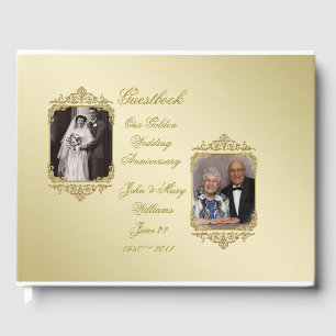 50e anniversaire de Mariage d'or Livre d'or